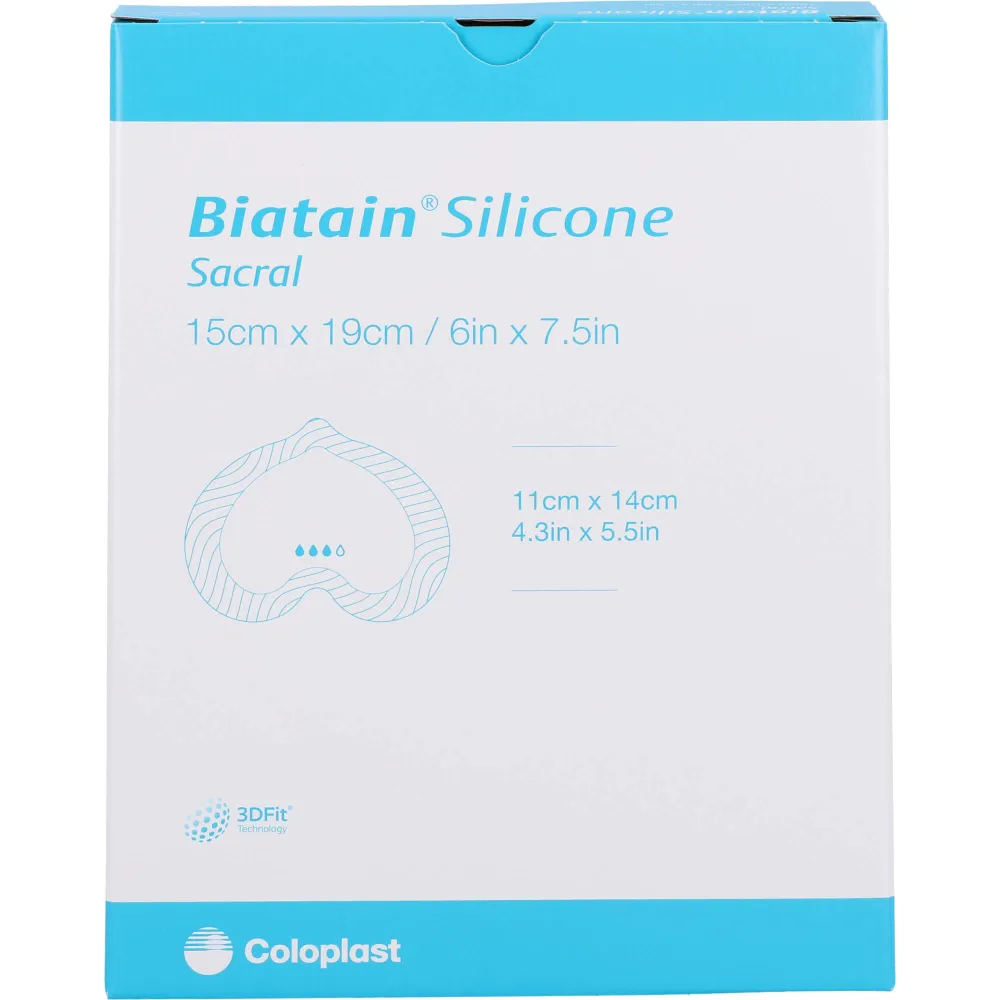 Biatain Silicone Schaumverb.Sakrum klein 15x19 cm 5 St