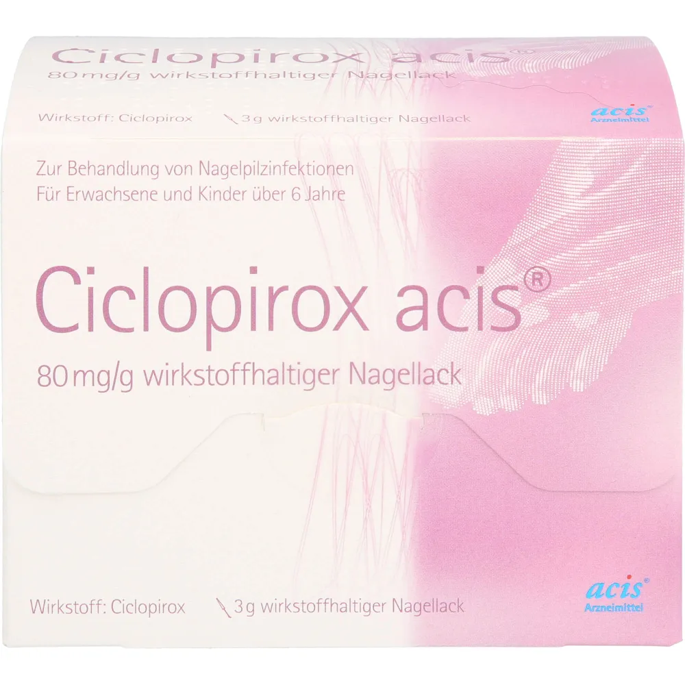 Ciclopirox acis 80 mg/g wirkstoffhalt.Nagellack 3 g