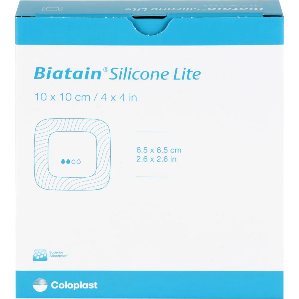 Biatain Silicone Lite Schaumverband 10x10 cm 10 St