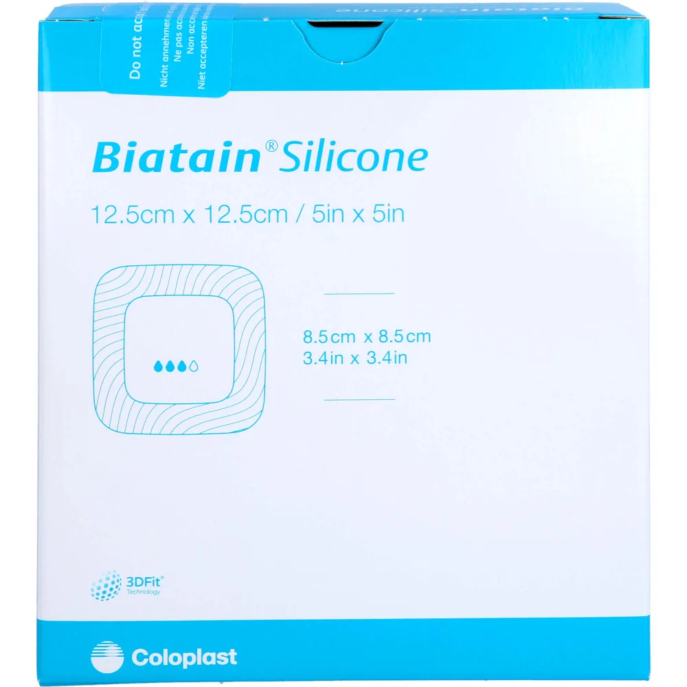 Biatain Silicone Schaumverband 12,5x12,5 cm 10 St
