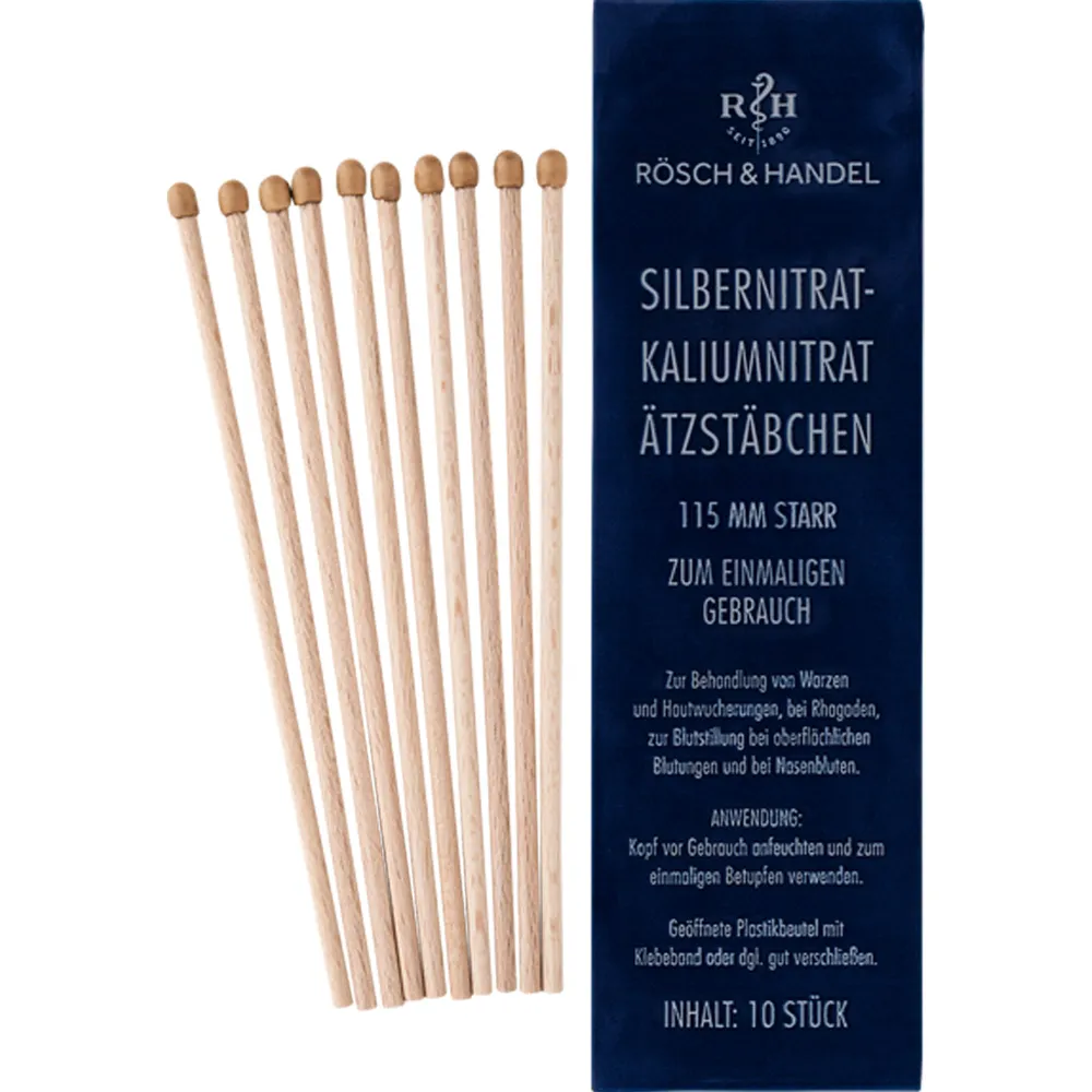 Silbernitrat-Kaliumnitr.Ätzstäb.Ätzstift 115mm st. 10 St