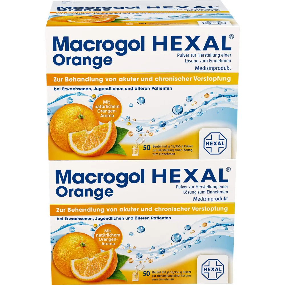 Macrogol Hexal Orange Plv.z.Her.e.Lsg.z.Einn.Btl. 100 St
