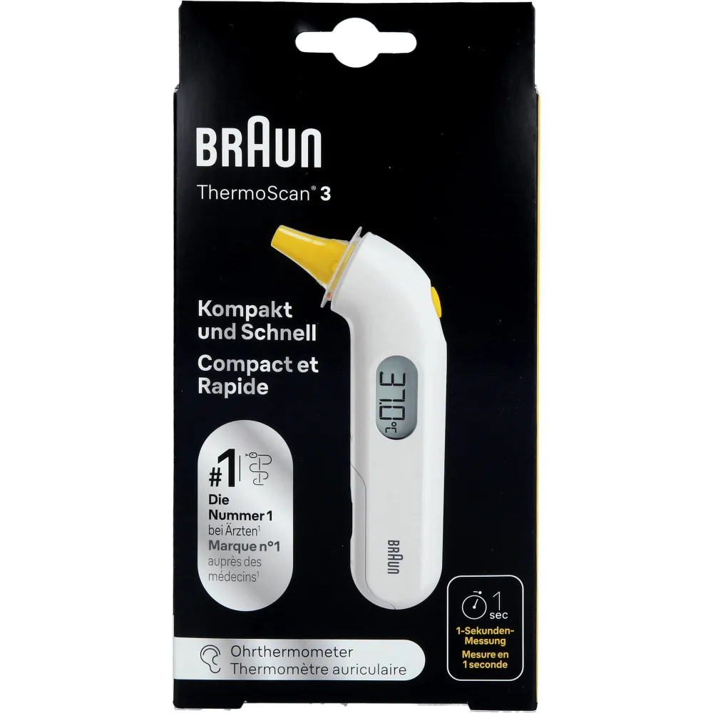Braun Thermoscan 3 Infrarot-Ohrthermometer 1 St