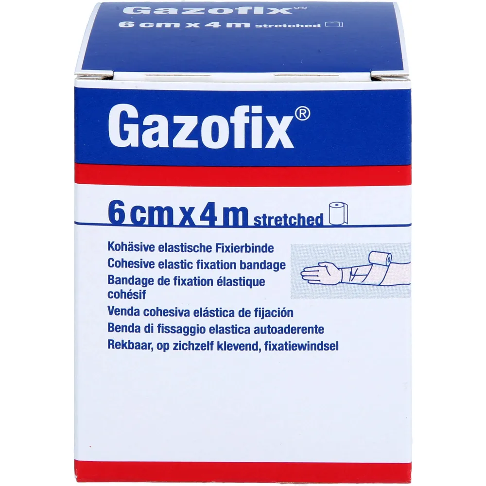 Gazofix Fixierbinde kohäsiv 6 cmx4 m 1 St