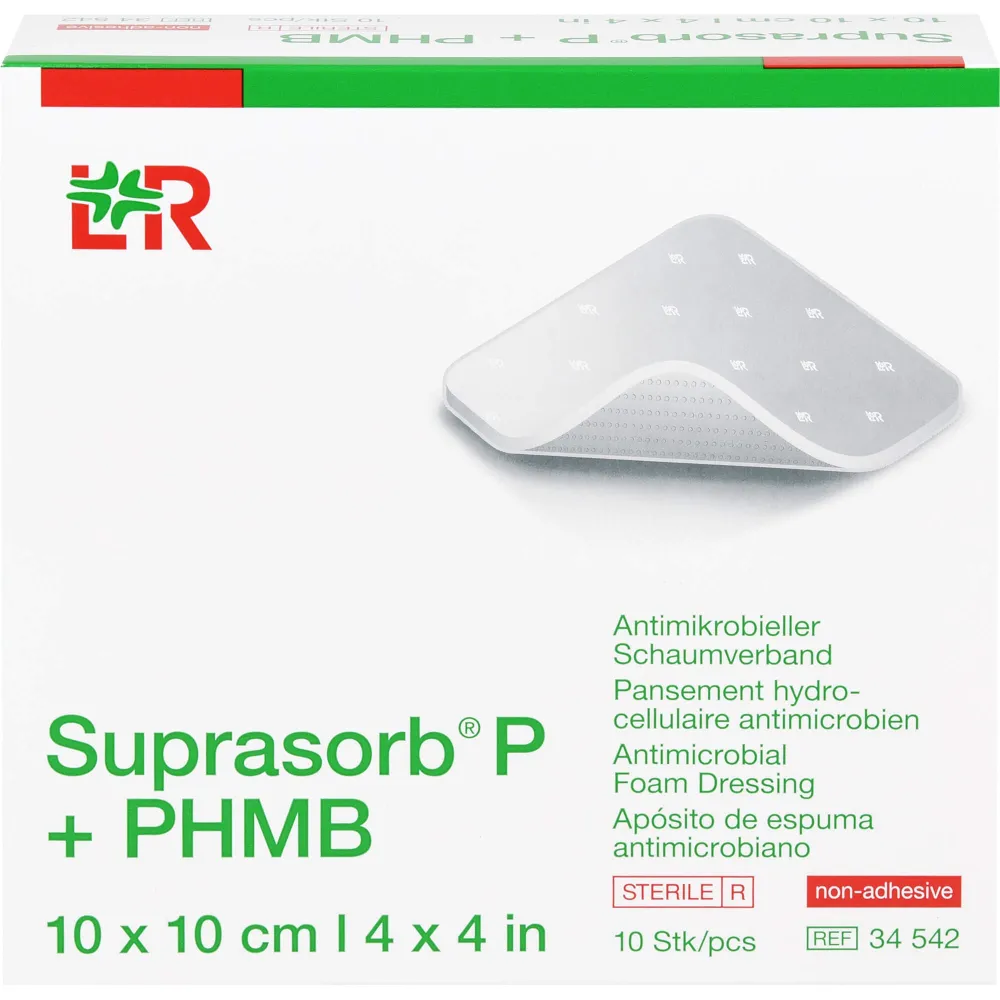 Suprasorb P+Phmb Schaumverband 10x10 cm 10 St
