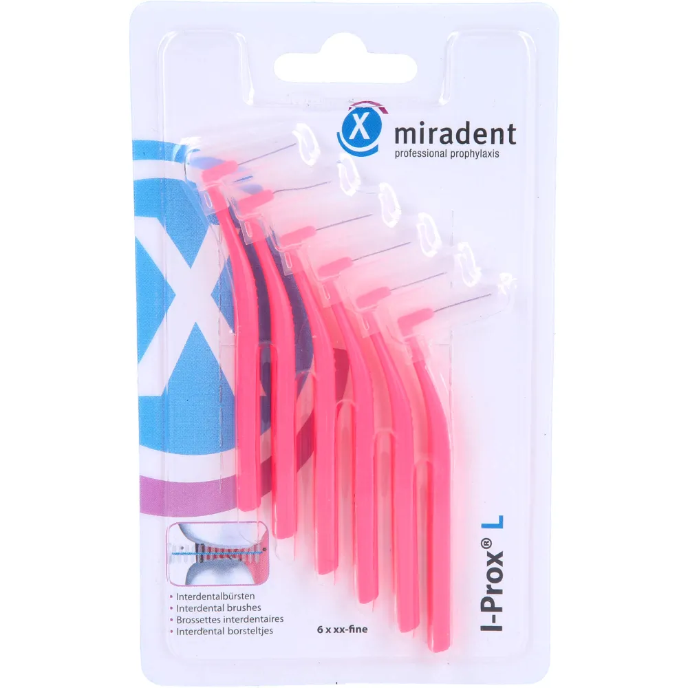 Miradent Interdentalbürste I-Prox L 0,4 mm pink 6 St
