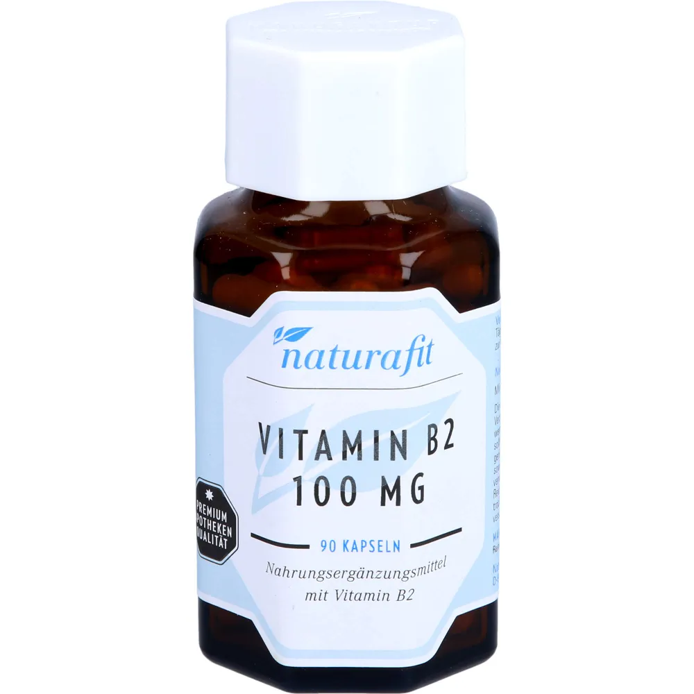 Naturafit Vitamin B2 100 mg Kapseln 90 St