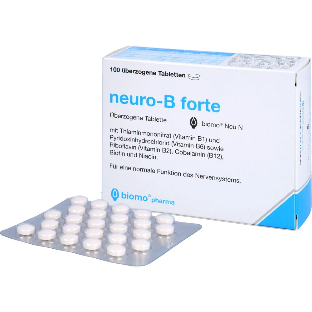 Neuro-B forte biomo Neu überzogene Tabletten 100 St