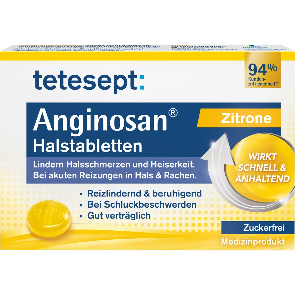 Tetesept Anginosan Halstabletten zuckerfrei Zitro. 20 St