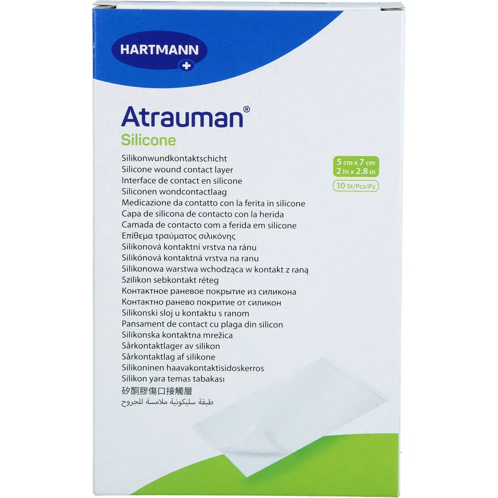 Atrauman Silicone steril 5x7 cm Kompressen 10 St