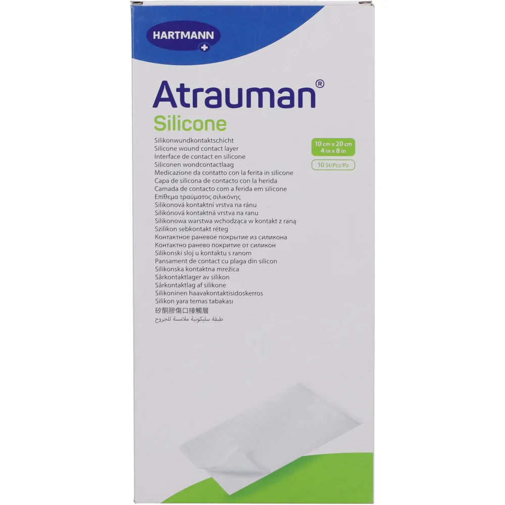 Atrauman Silicone steril 10x20 cm Kompressen 10 St