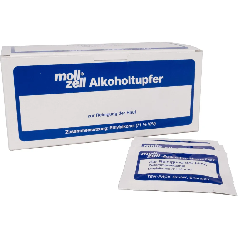 Moll-Zell Alkoholtupfer 100 St