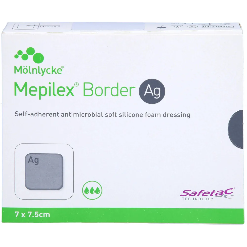 Mepilex Border Ag Schaumverb.7x7,5 cm steril 5 St