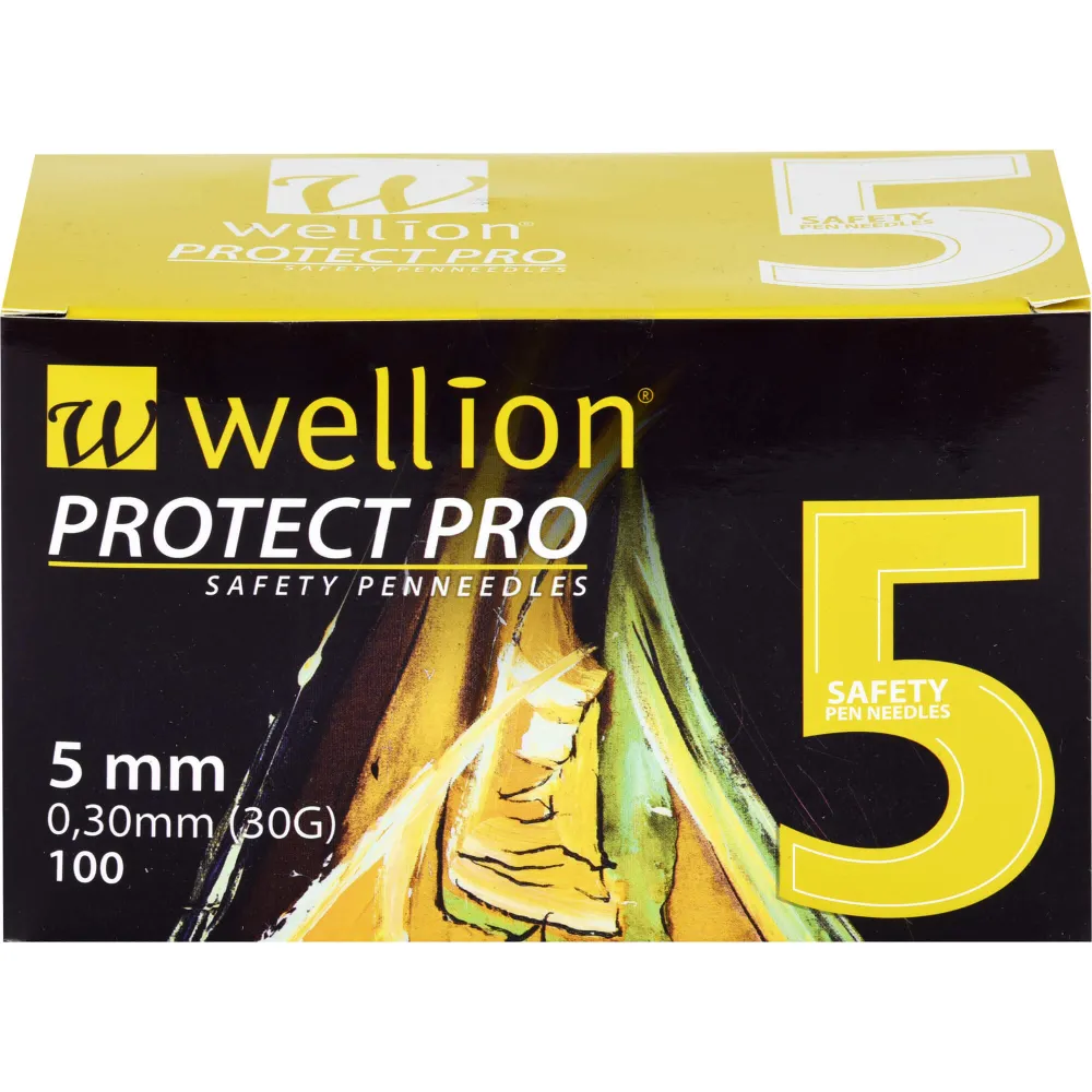 Wellion Protect Pro Sicherh.Pen-Nadeln 30 G 5 mm 100 St
