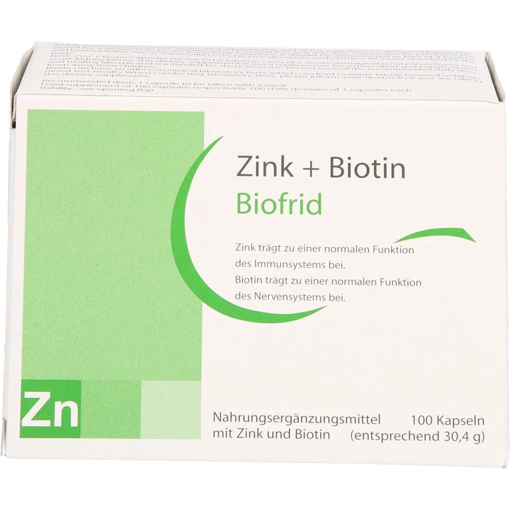 Zink+Biotin Kapseln 100 St