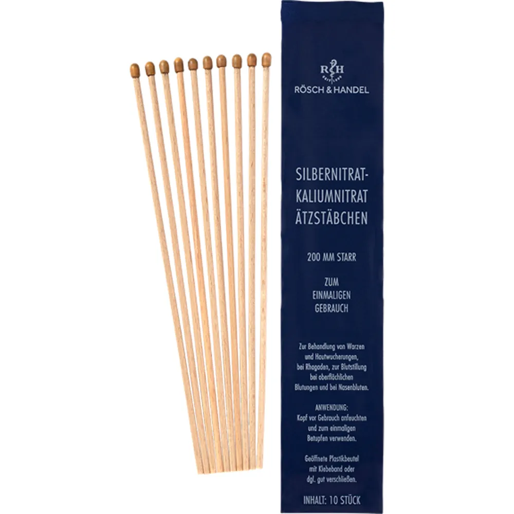 Silbernitrat-Kaliumnitr.Ätzstäb.Ätzstift 200mm st. 10 St