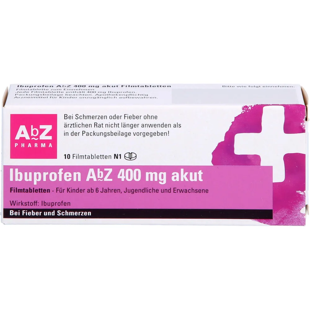 Ibuprofen AbZ 400 mg akut Filmtabletten 10 St