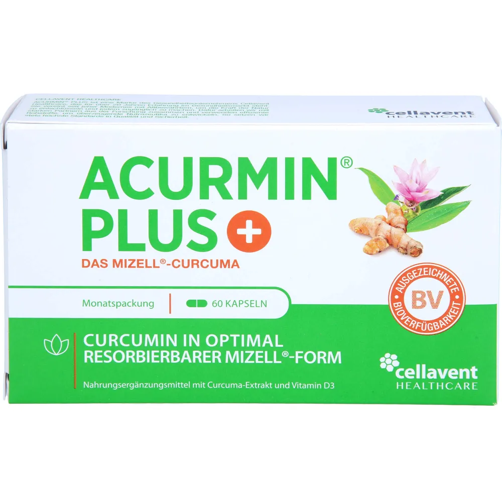 Acurmin Plus Das Mizell-Curcuma Weichkapseln 60 St