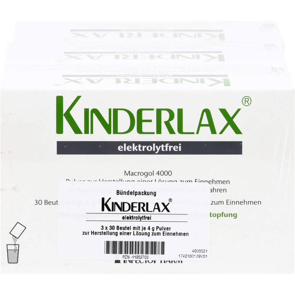 Kinderlax elektrolytfrei Plv.z.Her.e.Lsg.z.Einn. 90 St