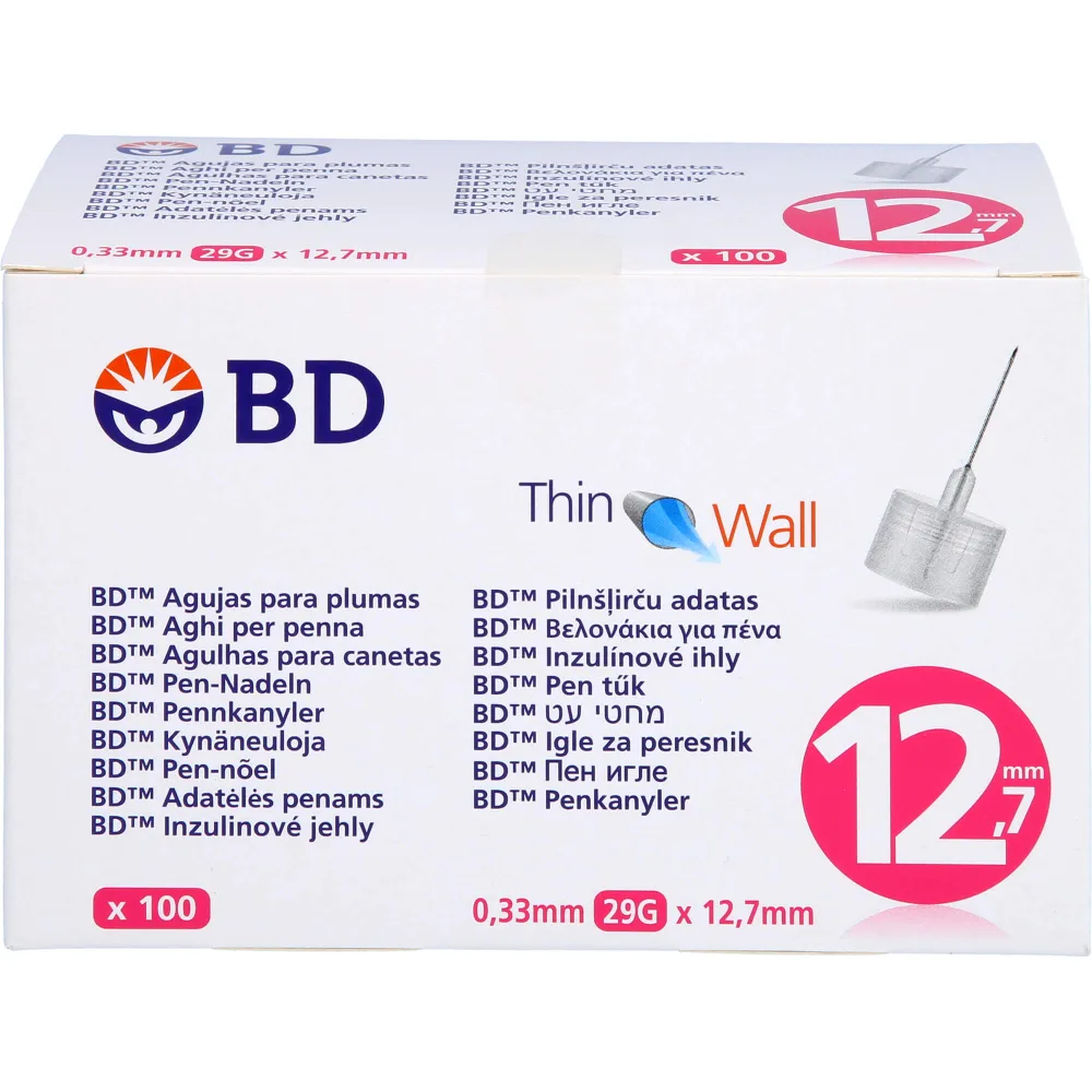 Bd Thin Wall Pen-Nadeln 0,33 29 Gx12,7 mm 100 St