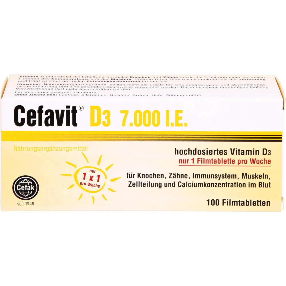 Cefavit D3 7.000 I.E. Filmtabletten 100 St