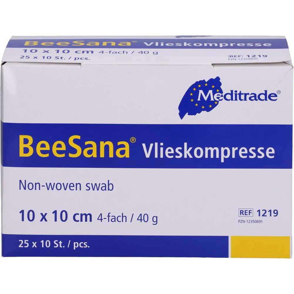 Vlieskompressen steril 10x10 cm 4fach 250 St