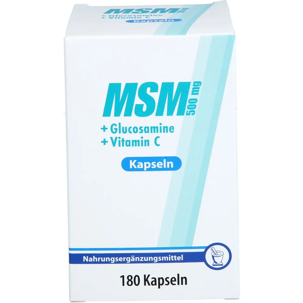 Msm 500 mg+Glucosamine Kapseln 180 St