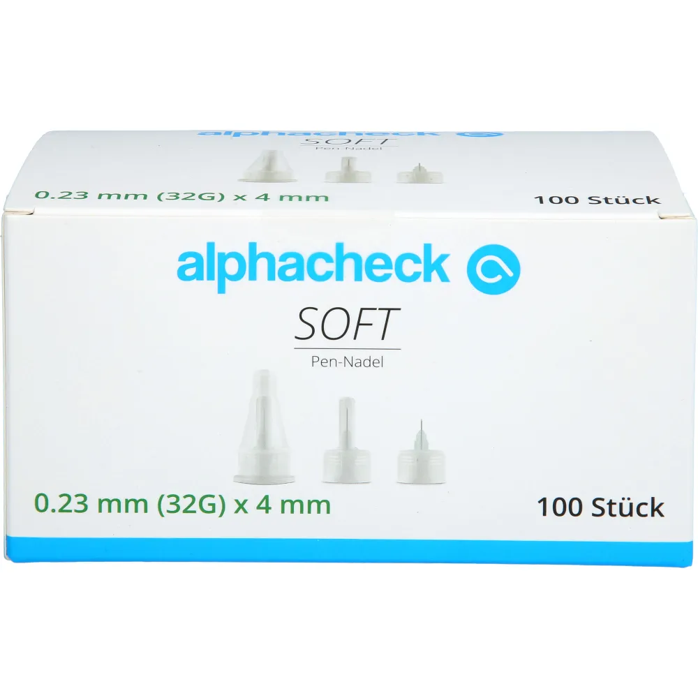 Alphacheck soft Pen-Nadeln 32 Gx4 mm 100 St