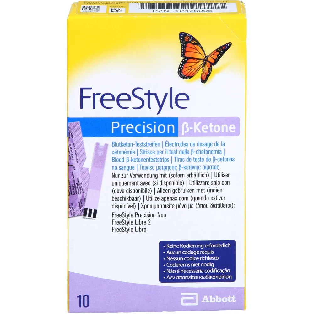 Freestyle Precision ß-Ketone Blutketon Teststreif. 10 St