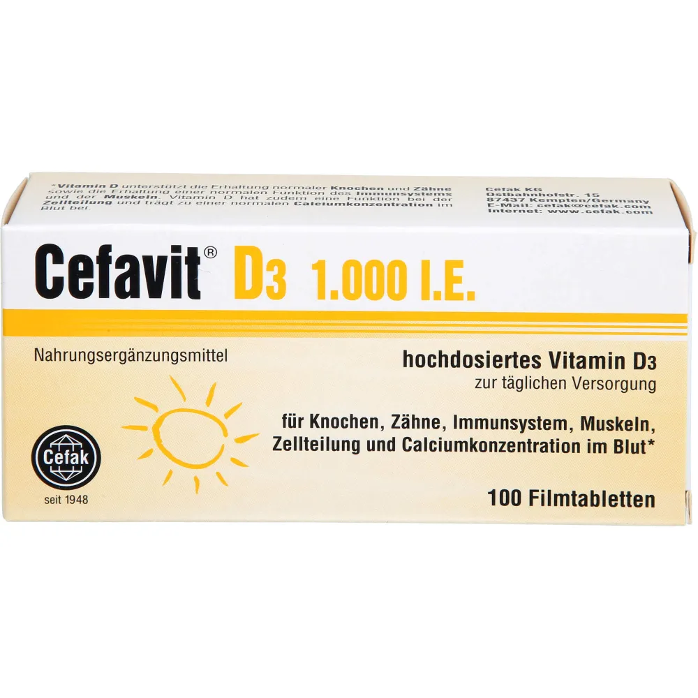 Cefavit D3 1.000 I.E. Filmtabletten 100 St