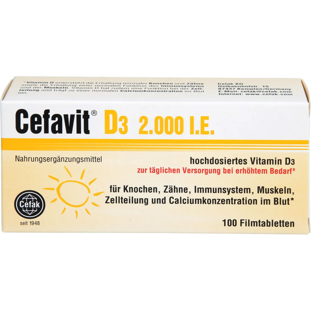Cefavit D3 2.000 I.E. Filmtabletten 100 St
