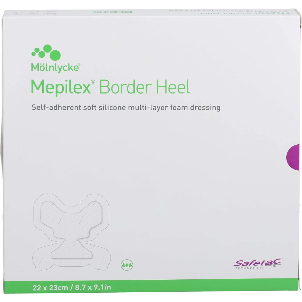Mepilex Border Heel Fersenverb.haft.22x23 cm ster. 10 St