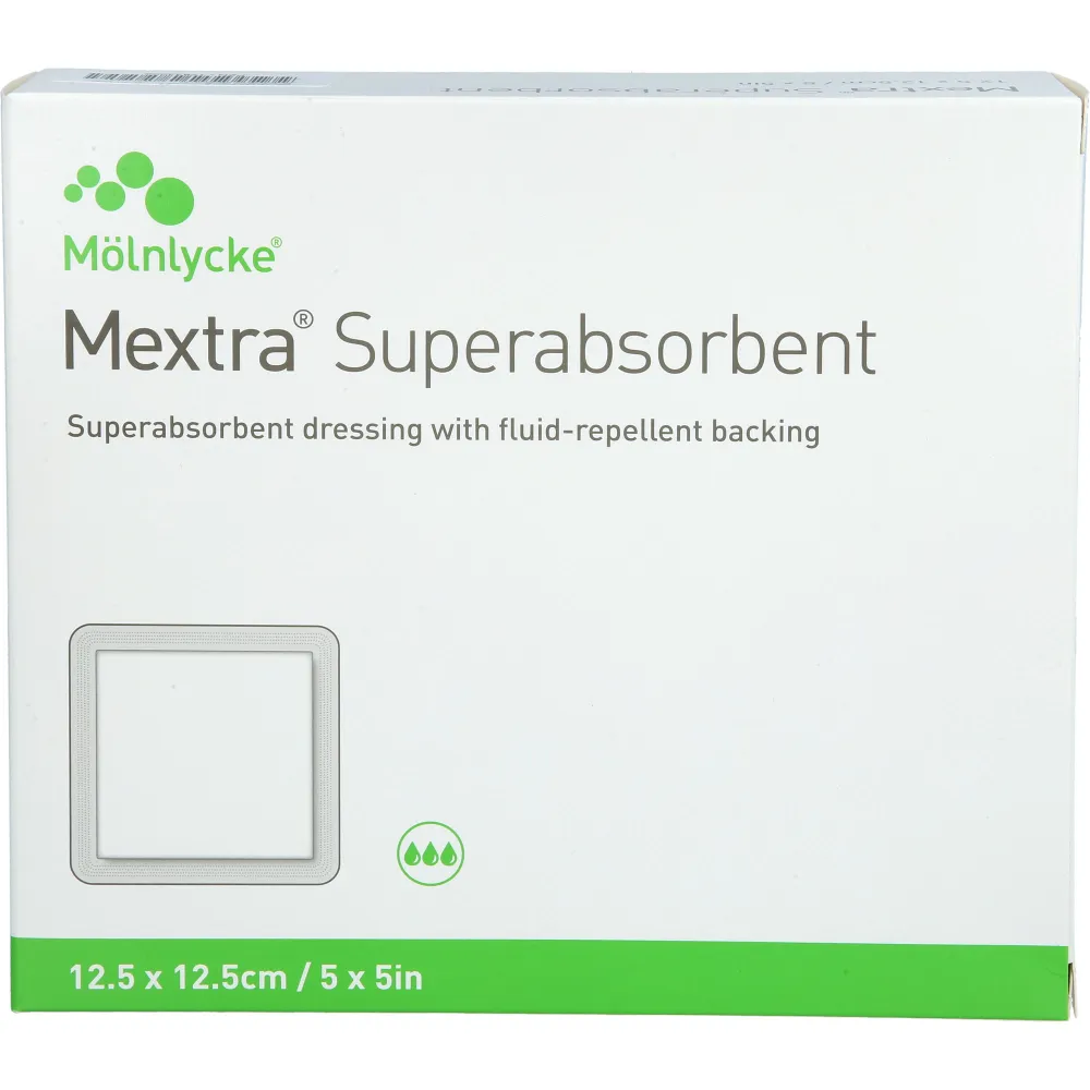 Mextra Superabsorbent Verband 12,5x12,5 cm 10 St