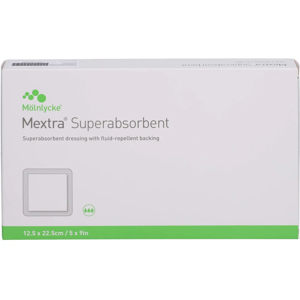Mextra Superabsorbent Verband 12,5x22,5 cm 10 St