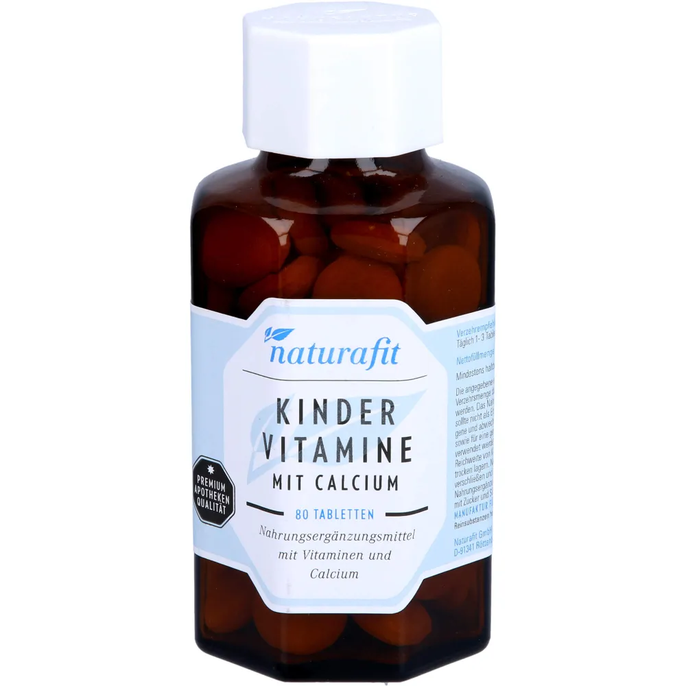 Naturafit Kindervitamine m.Calcium Lutschtabletten 80 St