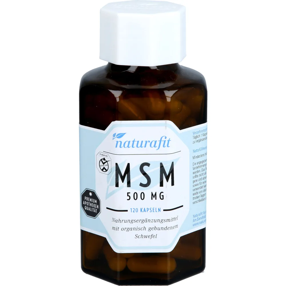 Naturafit Msm 500 mg Kapseln 120 St
