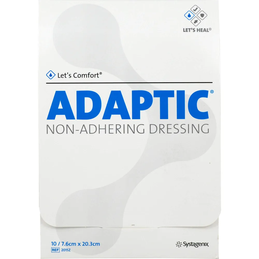Adaptic 7,6x20,3 cm feuchte Wundauflage 10 St