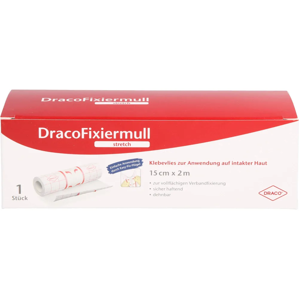 Dracofixiermull stretch 15 cmx2 m 1 St