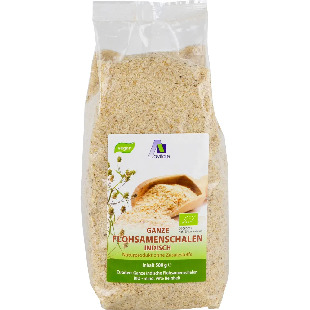 Flohsamenschalen indisch Bio 500 g
