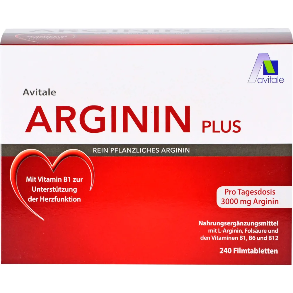 Arginin Plus Vitamin B1+B6+B12+Folsäure Filmtabl. 240 St