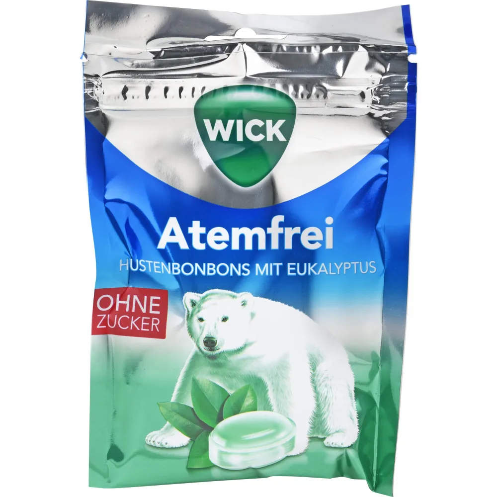 Wick Atemfrei Eukalyptus Bonbons o.Zucker Beutel 72 g