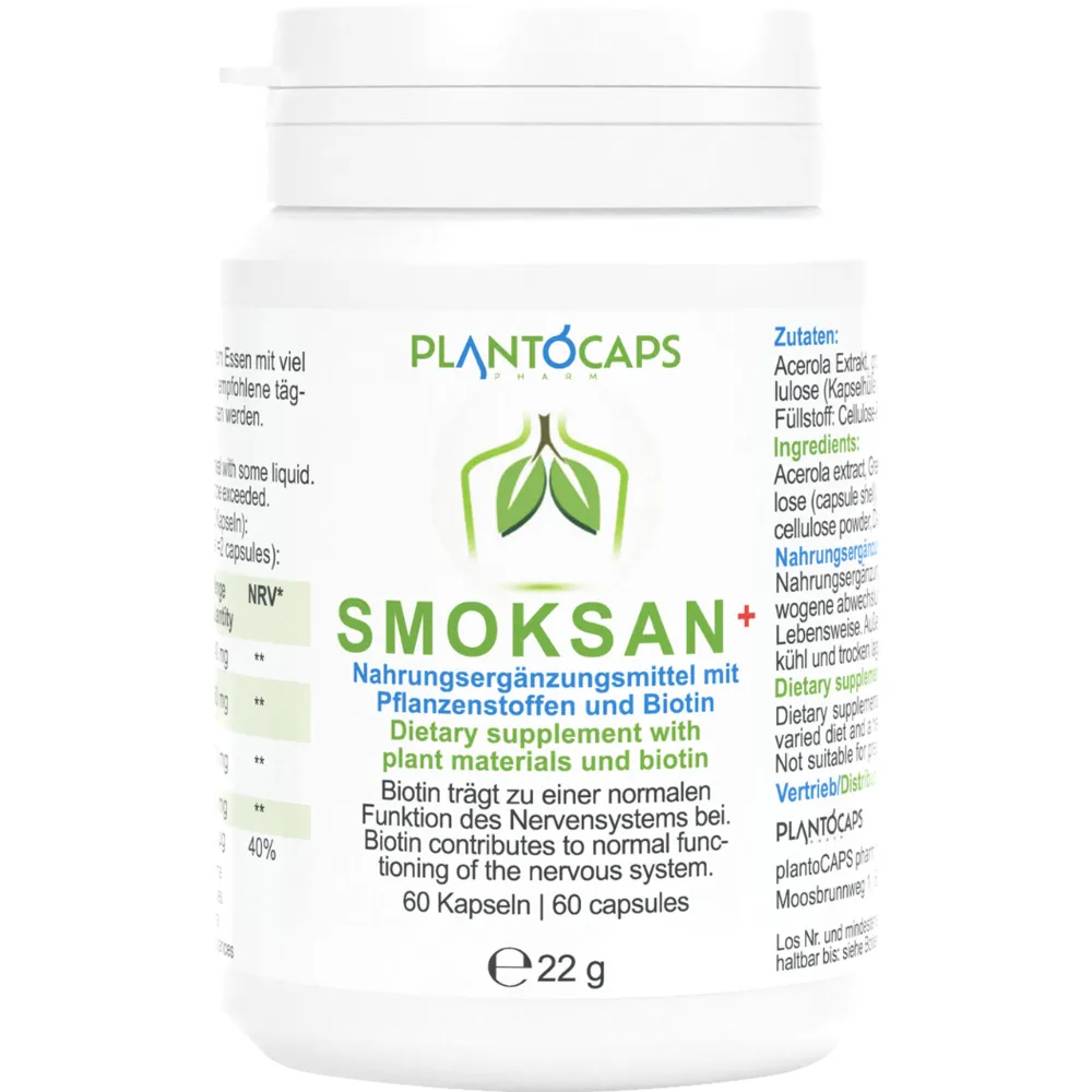Plantocaps Smoksan+ Kapseln 60 St
