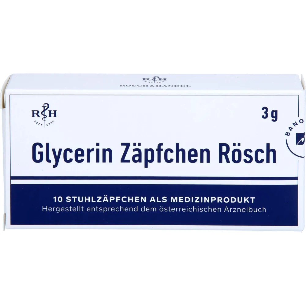 Glycerin Zäpfchen Rösch 3 g gegen Verstopfung 10 St