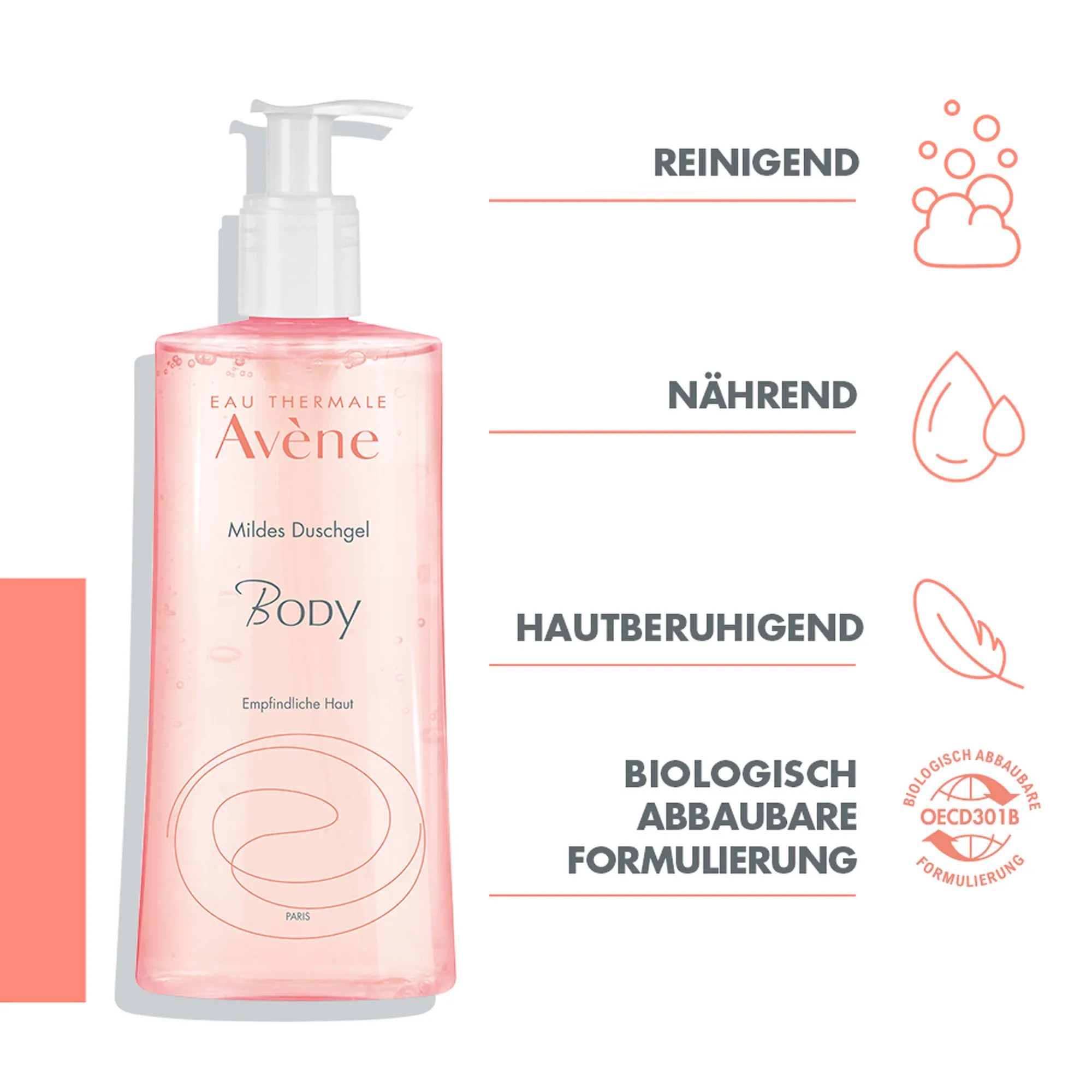 Avene Body mildes Duschgel 500 ml