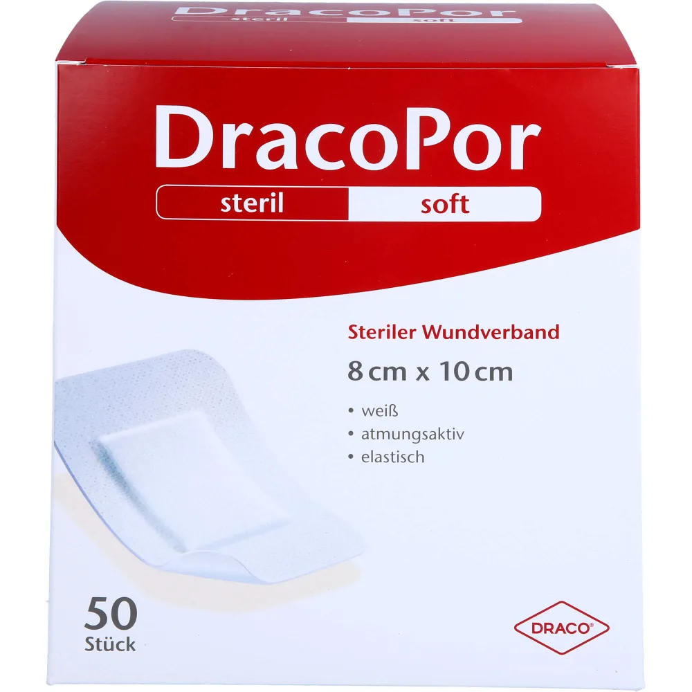 Dracopor Wundverband 8x10 cm steril 50 St