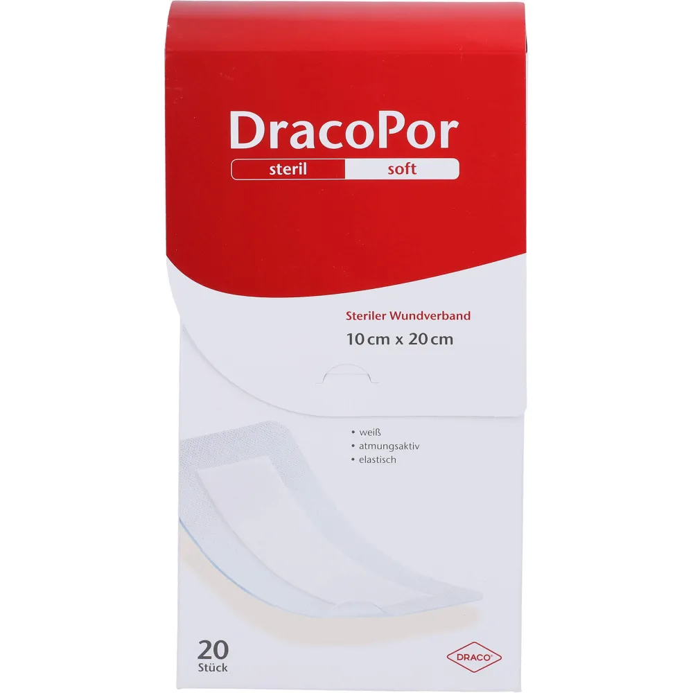 Dracopor Wundverband 10x20 cm steril 20 St