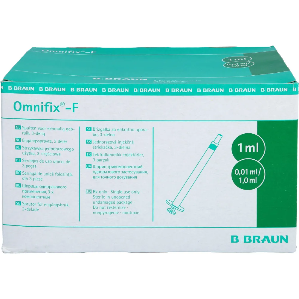 Omnifix F Solo Spr.1 ml Luer-Lock Feindosierung 100 St