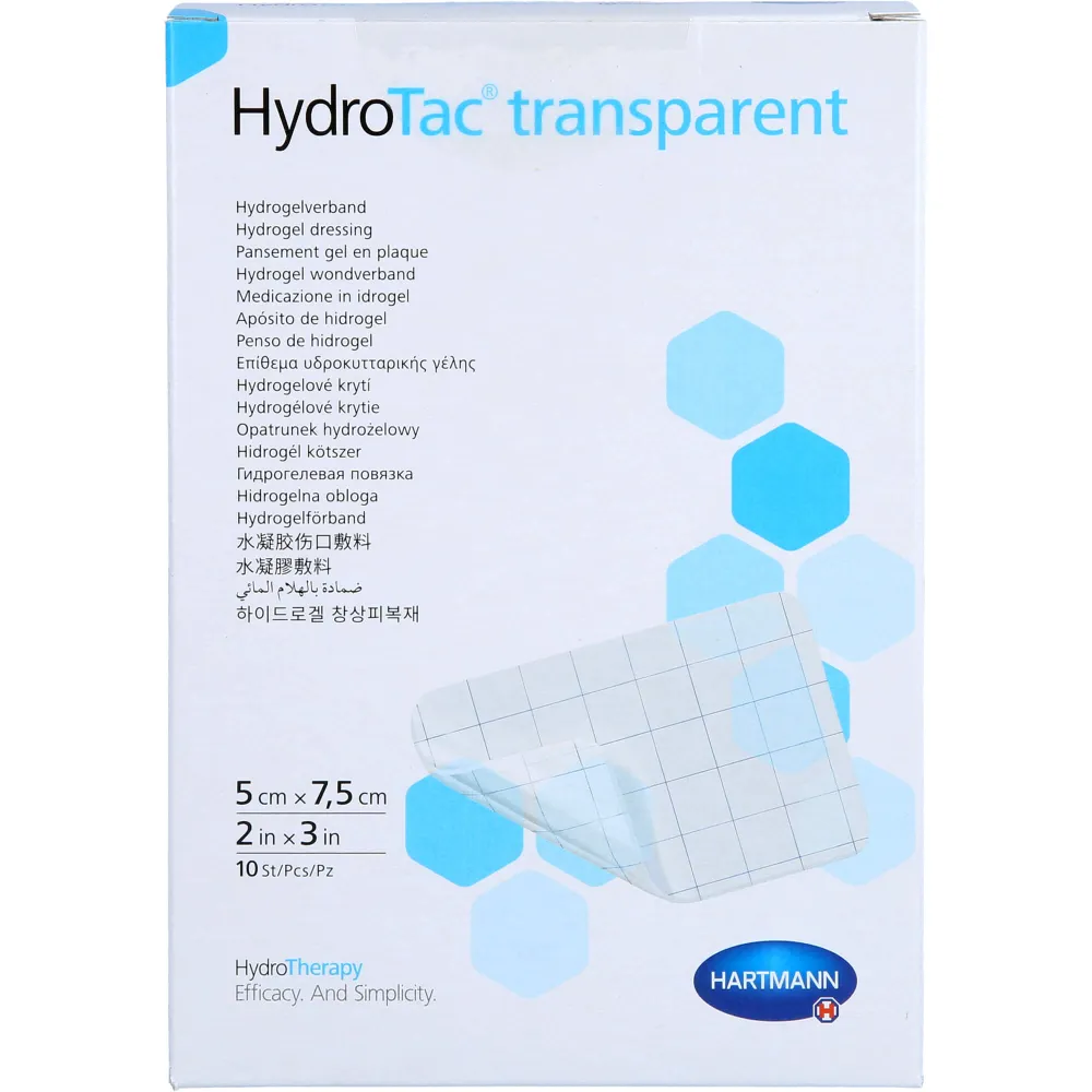 Hydrotac transparent Hydrogelverb.5x7,5 cm 10 St