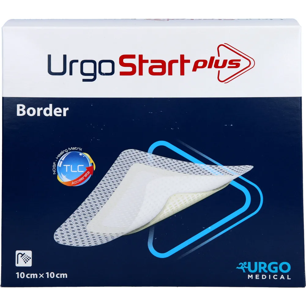 Urgostart Plus Border 10x10 cm Wundverband 10 St