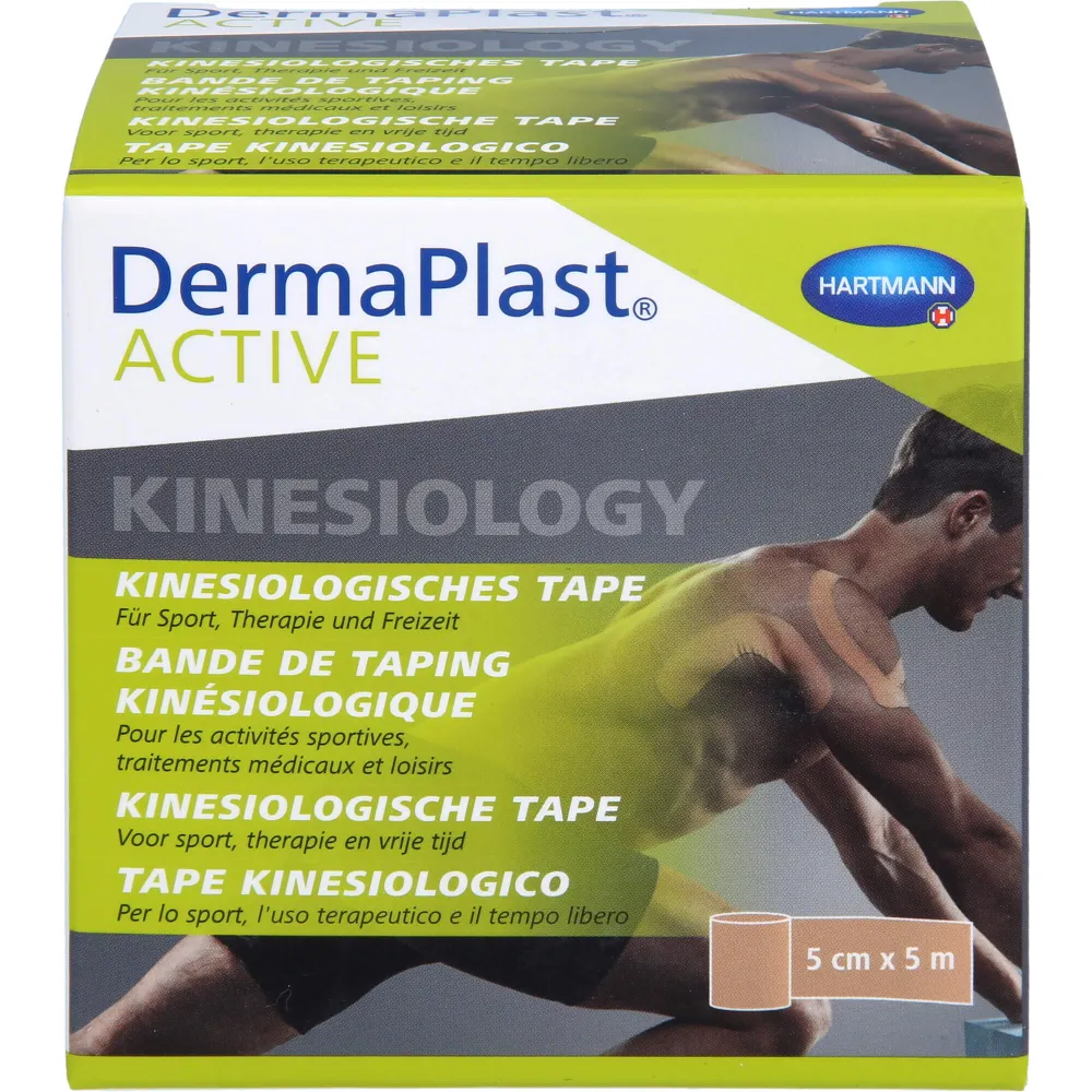 Dermaplast Active Kinesiology Tape 5 cmx5 m beige 1 St